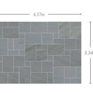 Kandla Grey Natural Handcut Sandstone Paving Tiles