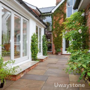 Raj Blend Natural Handcut Mix Size Sandstone Paving