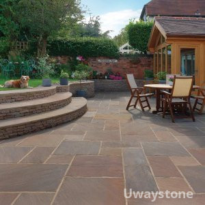 Raj Blend Natural Handcut Mix Size Sandstone Paving