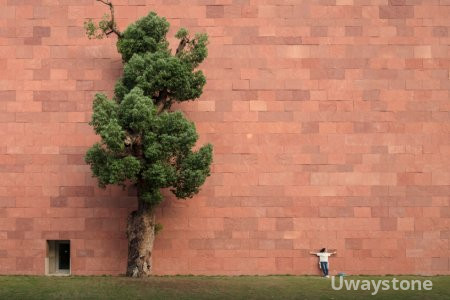 RED NATURAL SANDSTONE WALLING