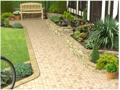 GREEN BUFF SANDSTONE COBBLESTONE SETTS
