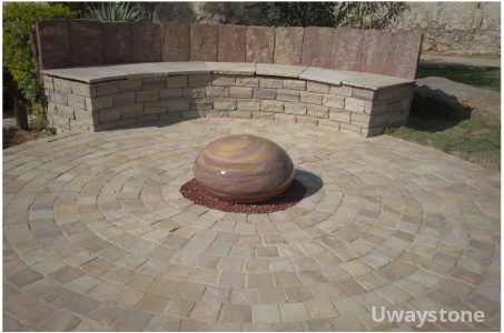 GREEN BUFF SANDSTONE COBBLESTONE SETTS