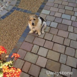 AUTUMN BROWN SANDSTONE COBBLESTONE SETTS