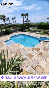 Green Buff Sandstone Pool Deck Tiles