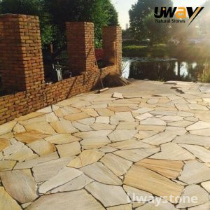 Natural Sandstone for Garden Seating Areas Paving