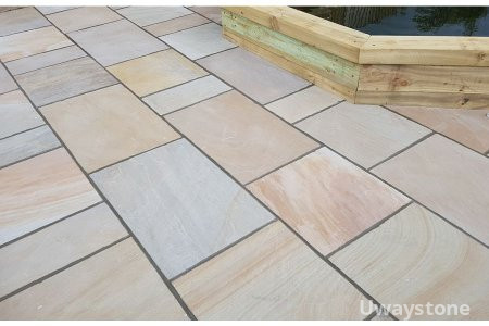 Camel Dust Sandstone Mix Size Paving