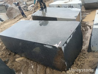Royal Black Granite Blocks for Slabs, Monuments, Tombstone and Funeralstone