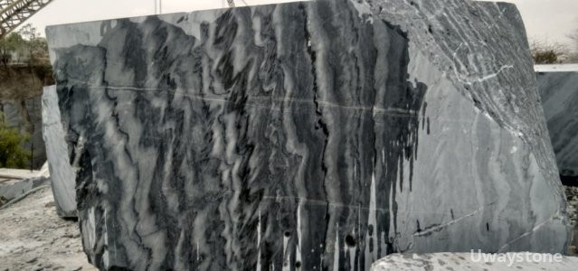 Silver Black Marble Blocks for Monuments, Tombstone and Headstone