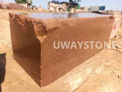 Desert Red Granite Blocks for Monuments, Tombstones and Gravestones