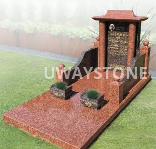 Desert Red Granite Blocks for Monuments, Tombstones and Gravestones