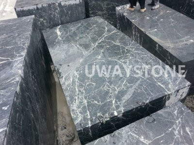 Spider Green Marble Blocks for Slabs, Monuments and Headstones