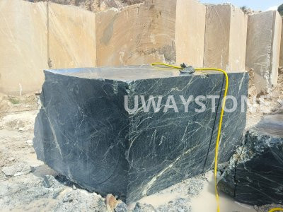 Spider Green Marble Blocks for Slabs, Monuments and Headstones