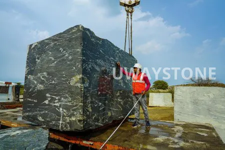 Silver Paradis Granite Blocks for Premium Slabs and Monuments