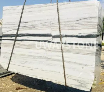 Panda White Marble Blocks for Premium Slabs