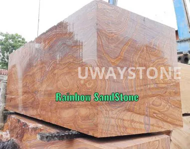 Rainbow Sandstone Blocks for Monuments, Tombstones and Gravestones