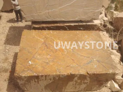 Forest Yellow Marble Blocks for Slabs and Monuments