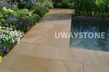 Rippon Buff Smooth Sandstone Paving Tiles