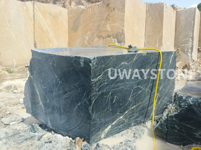 Spider Green Marble Blocks for Slabs, Monuments and Headstones