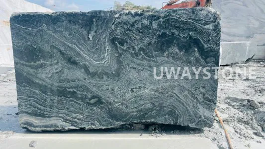 Emerald Flow Black Marble Blocks