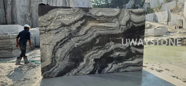Thunder Black Marble Blocks
